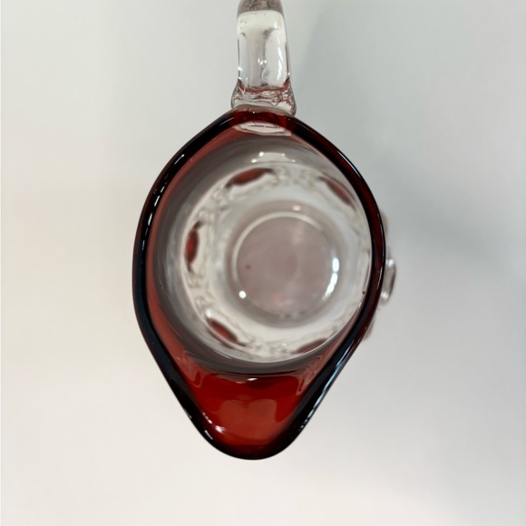 Antique EAPG Ruby Flash Glass Pitcher - Picture 7 of 10